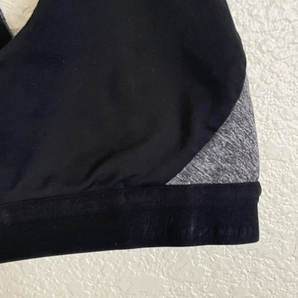 Lululemon Box It Out Sports Bra 4 Black Grey - Picture 5 of 9